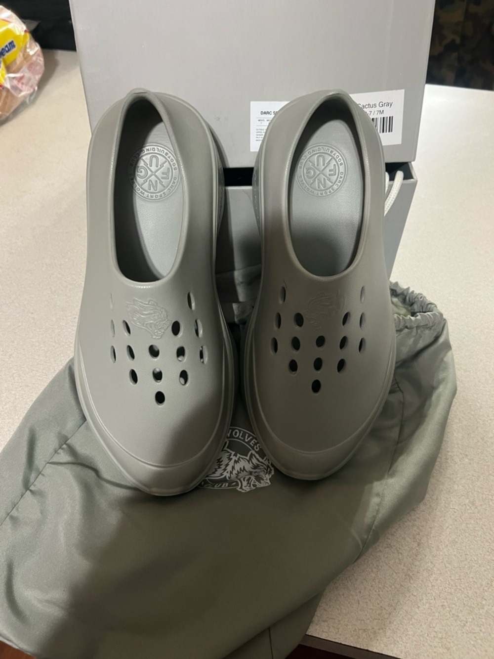 Darc Sport Women’s Slip-On Clog Sneakers in Gray
